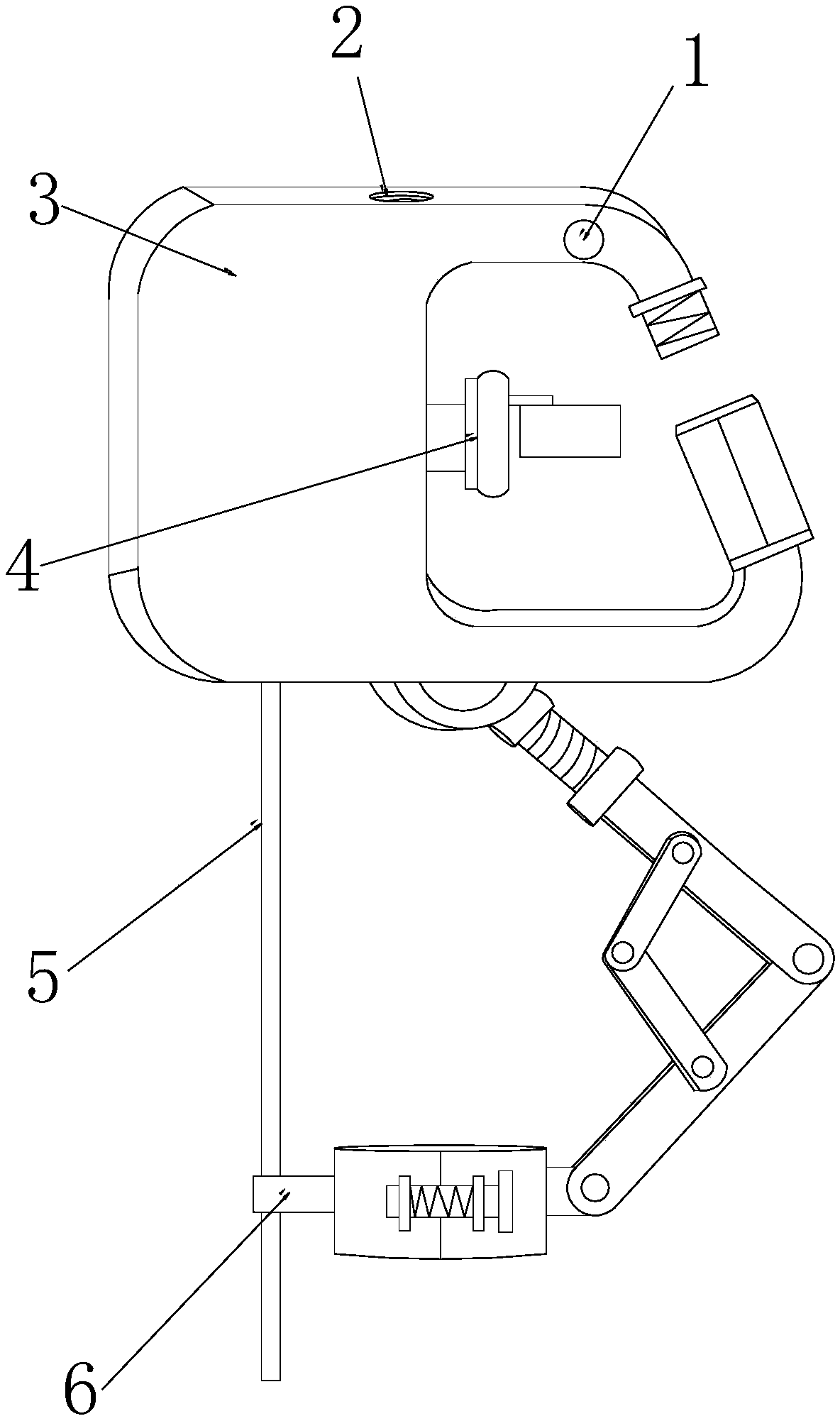 Multi-direction adjustable suspension type electric power overhaul safety protection device