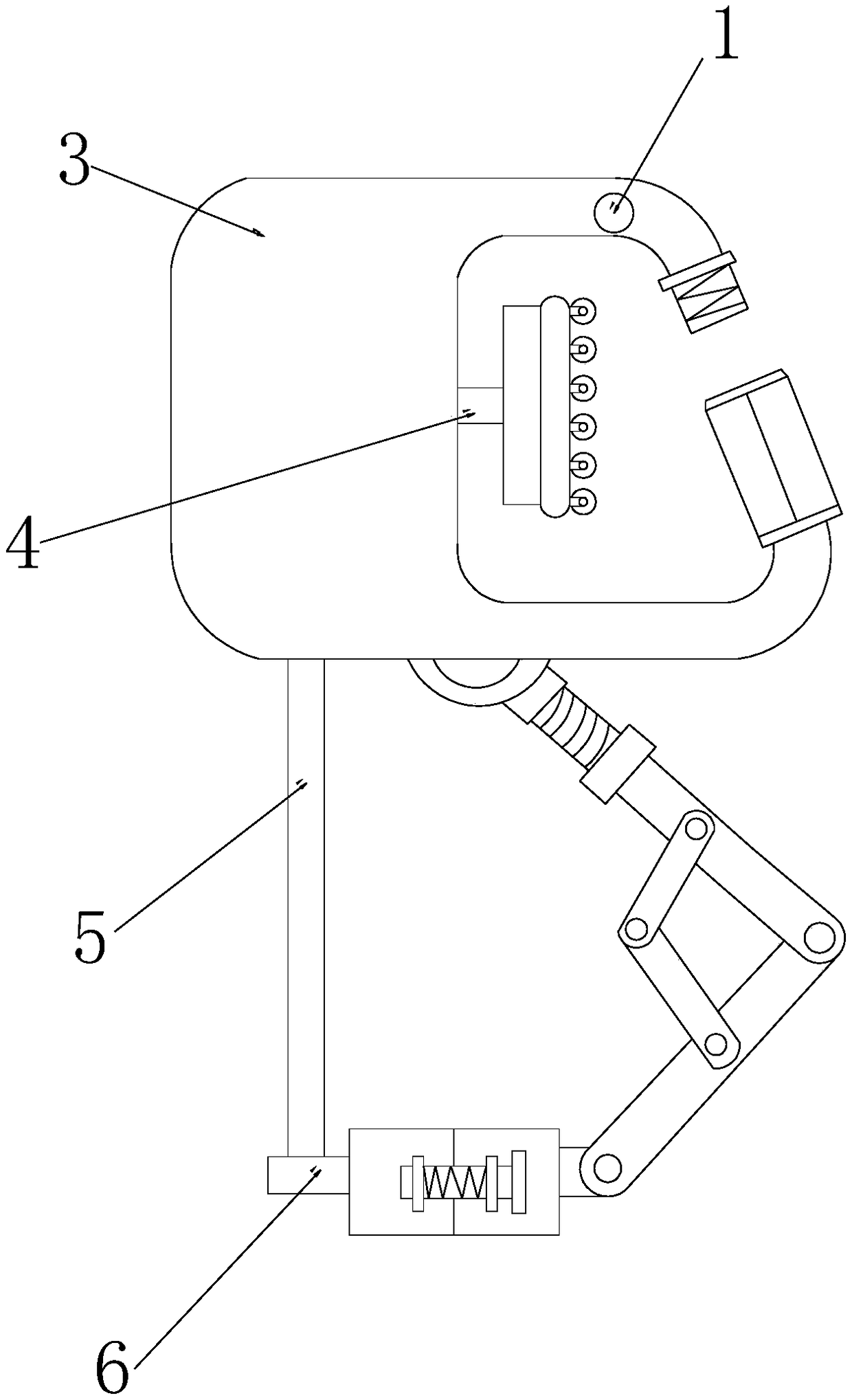 Multi-direction adjustable suspension type electric power overhaul safety protection device