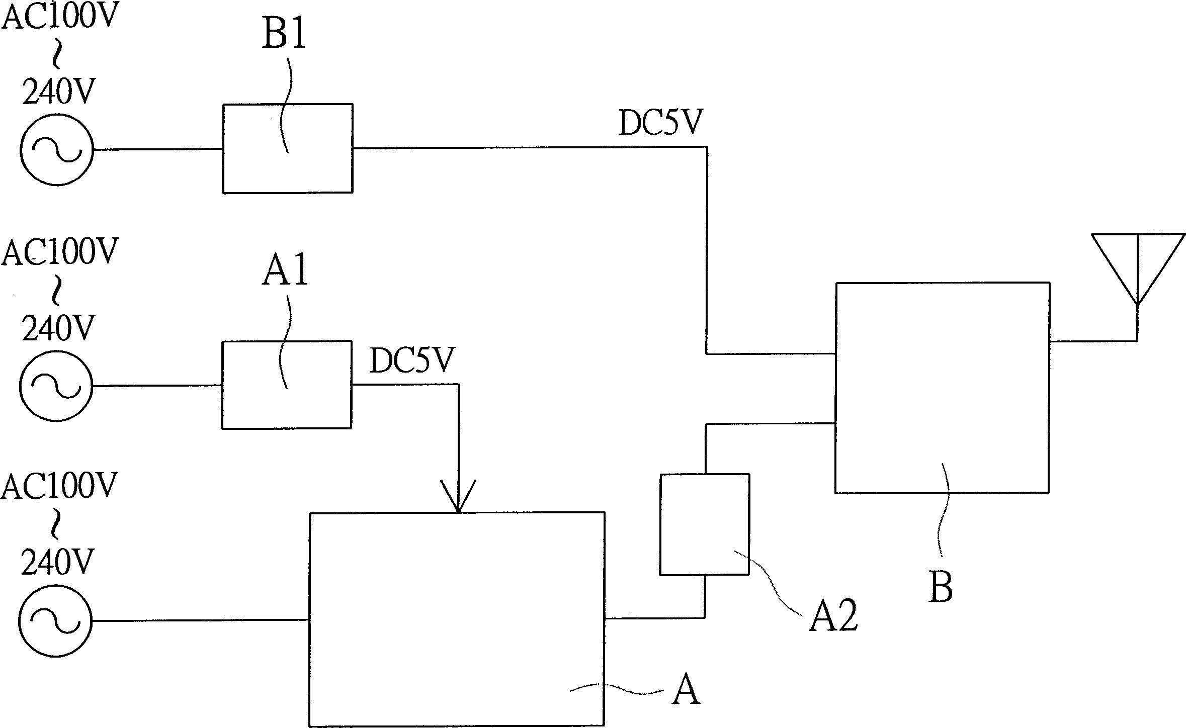 Power line transmission device