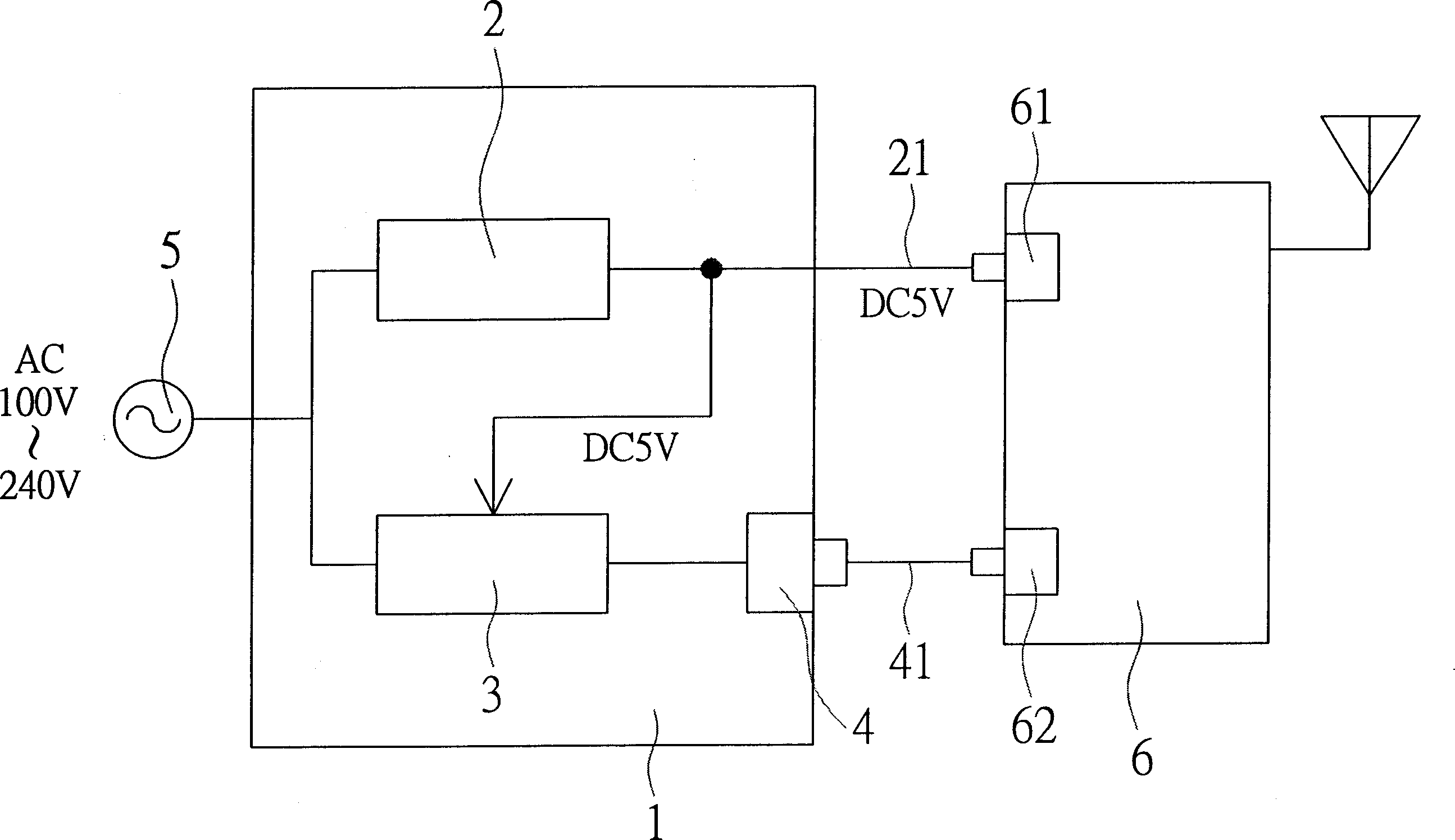 Power line transmission device