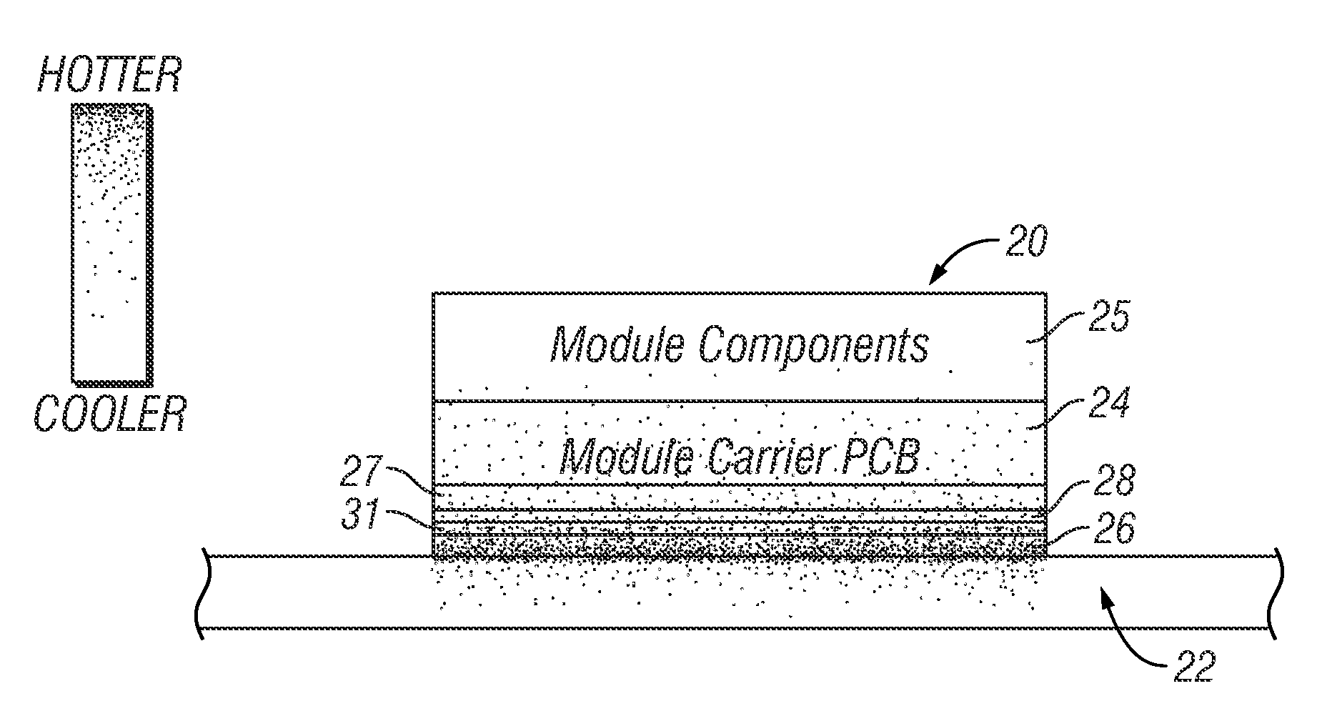 Integral heater assembly and method for carrier or host board of electronic package assembly