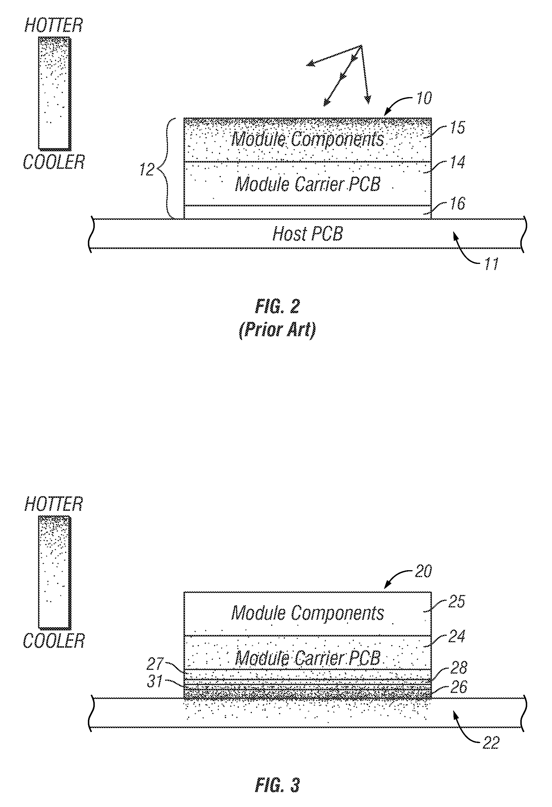 Integral heater assembly and method for carrier or host board of electronic package assembly