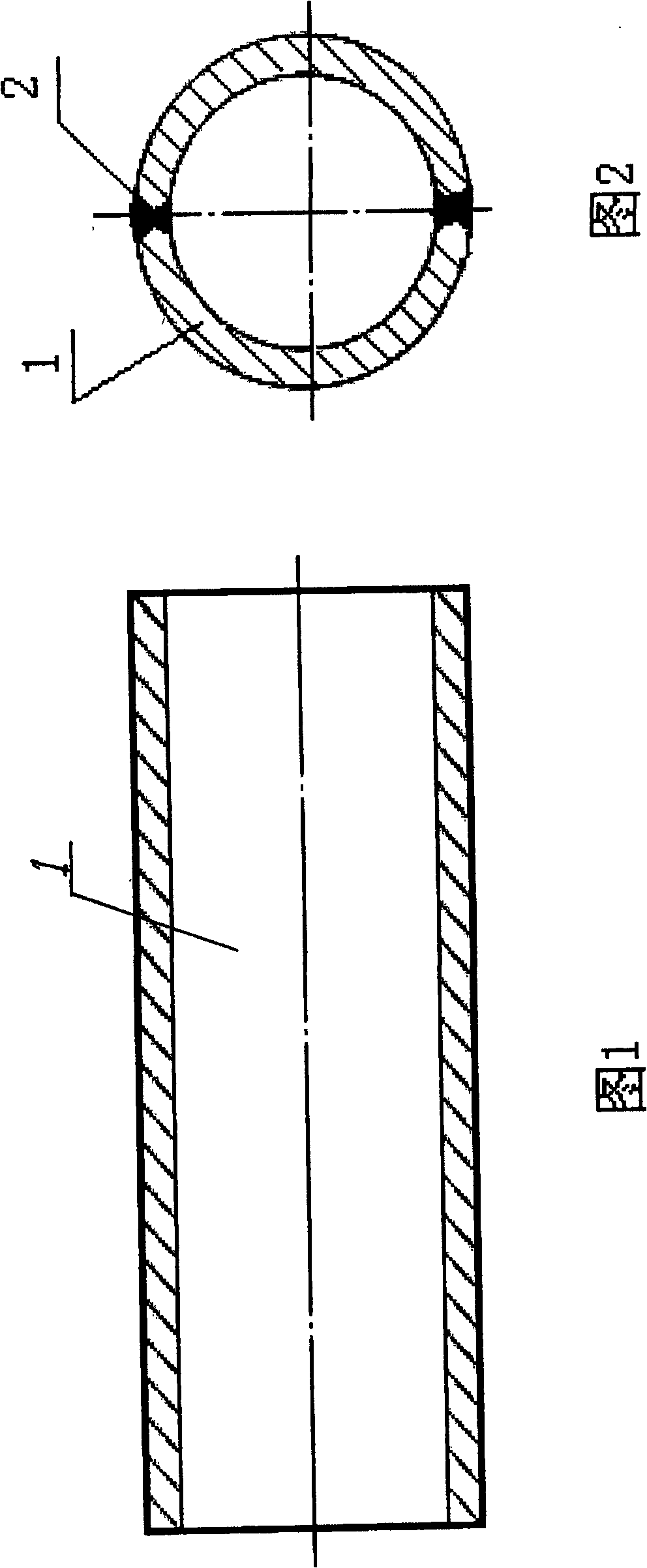 Double-seam submerged-arc welding pipe with petroleum and natural-gas transfer and its production