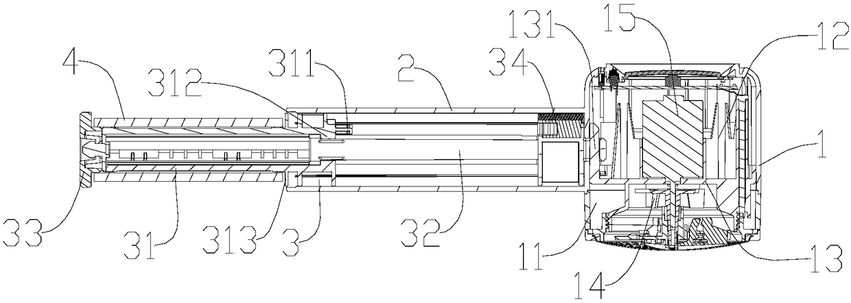 Hair bulb removing machine with hair collecting structure