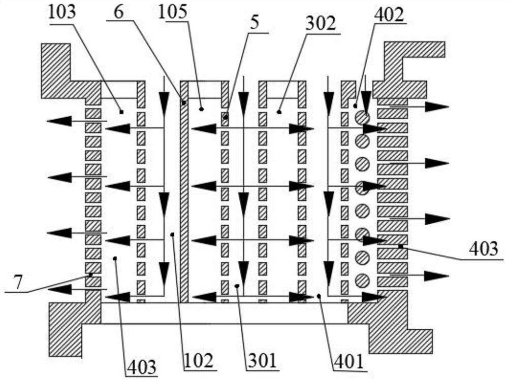 Double-wall turbine guide blade with small air entraining amount