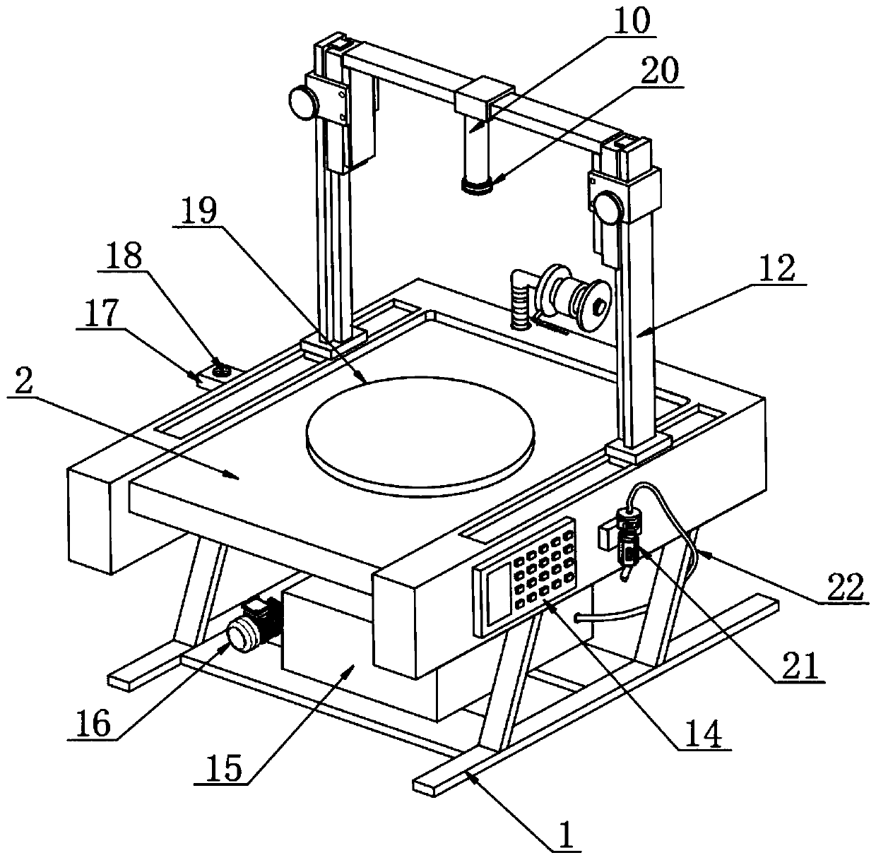 Rapid packing machine for fragile products in logistics transportation process