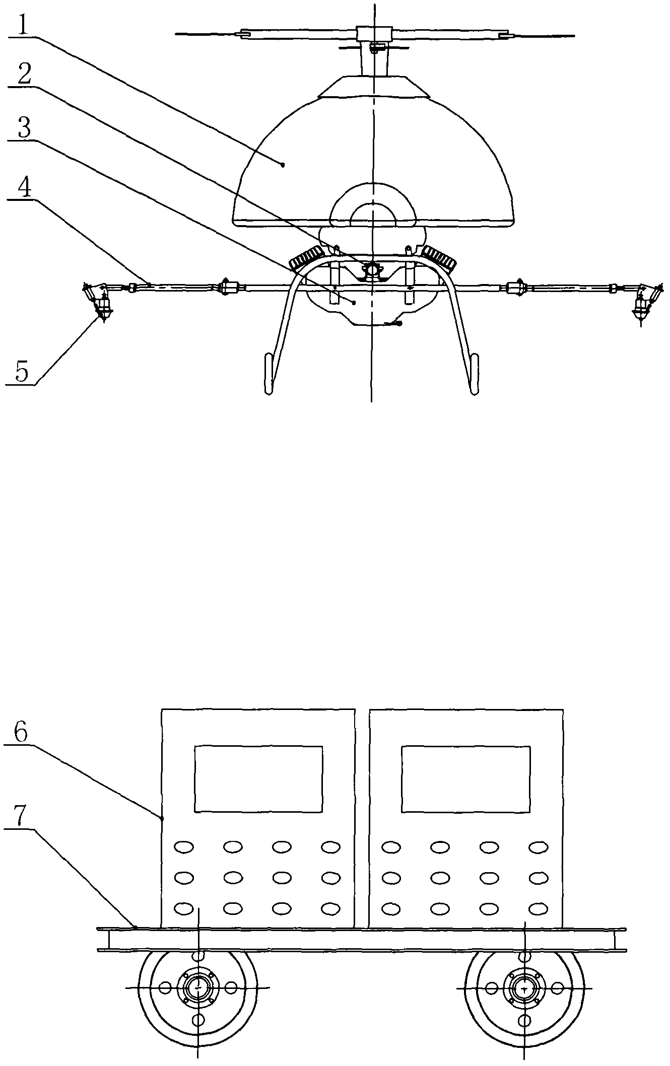 Intelligent pesticide application unmanned helicopter