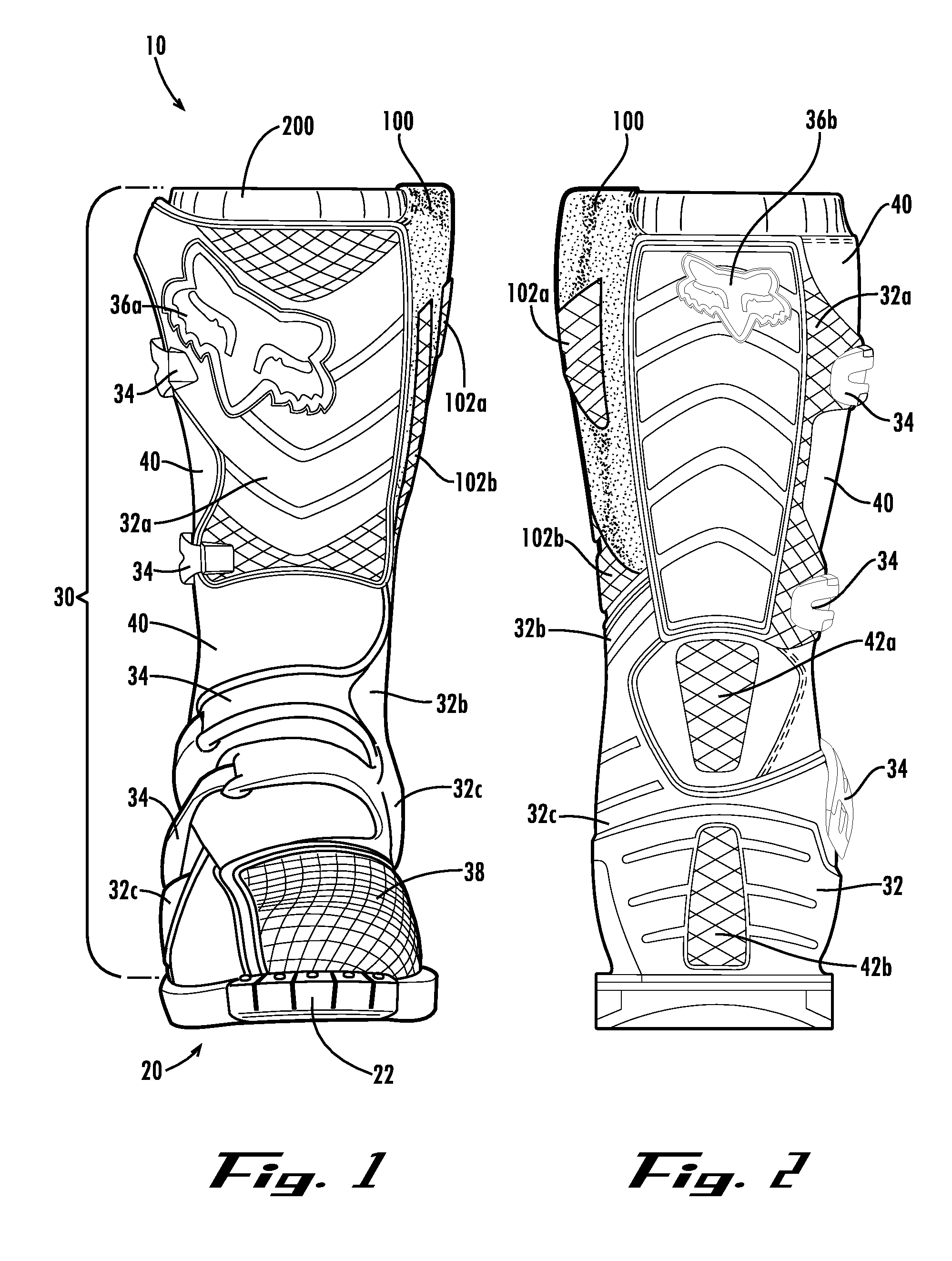 Molded gasket for footwear