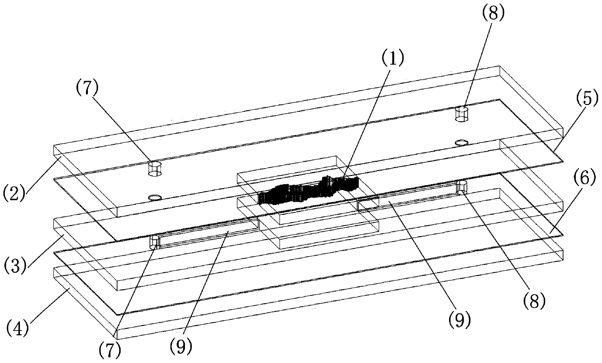 Micro-fluidic chip for geological process chemical corrosion study and making method