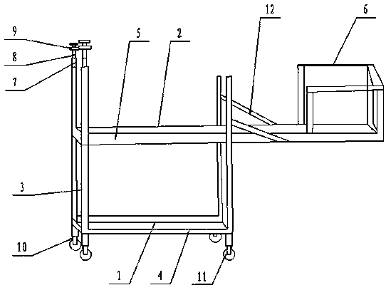 Mobile overhanging platform