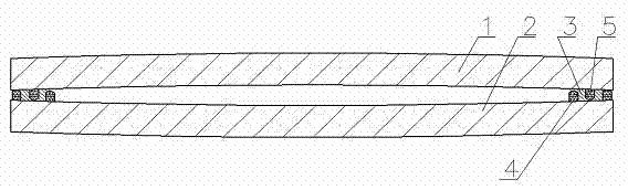 Convex vacuum glass welded by glass and manufacturing method thereof