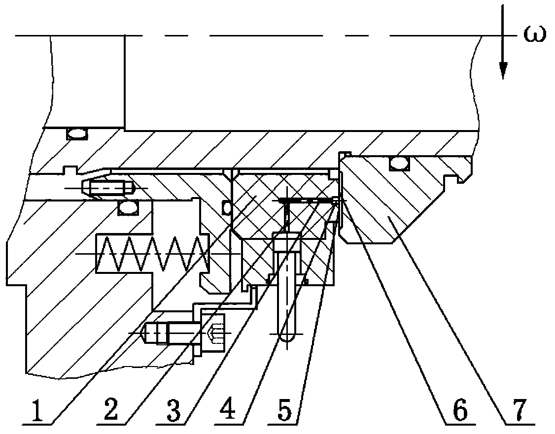 Direct and reverse flow pumping combined radial double-end-surface mechanical sealing device