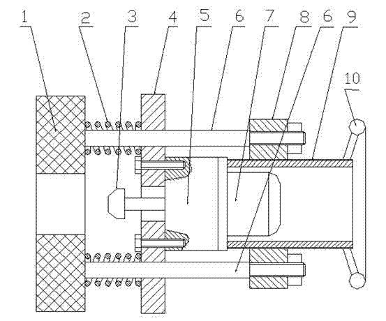 Flexibly movable drilling machine with large drilling and cutting force