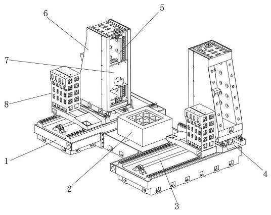 A kind of graphite processing automatic tool change CNC machine tool