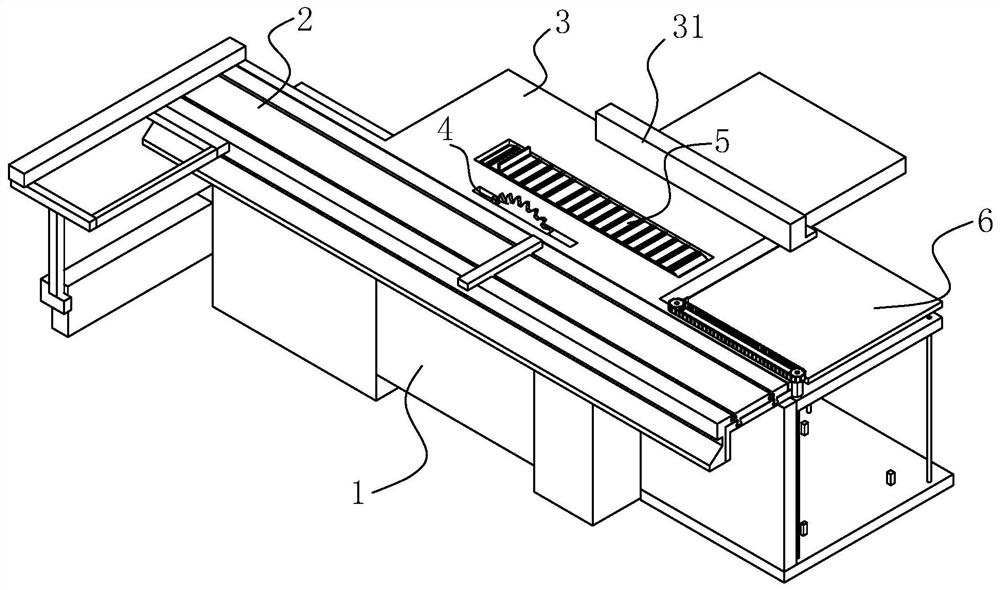 Panel saw with waste collection device