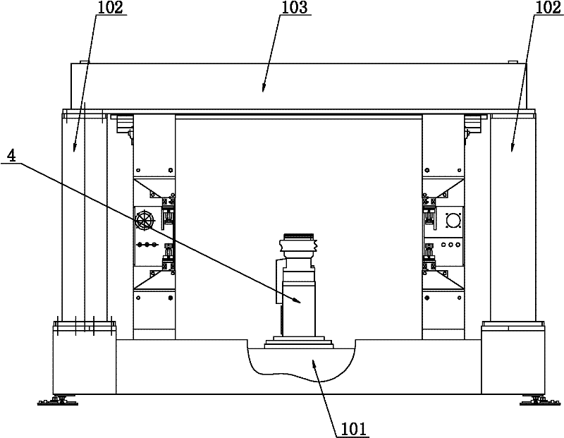 Door type drilling machine