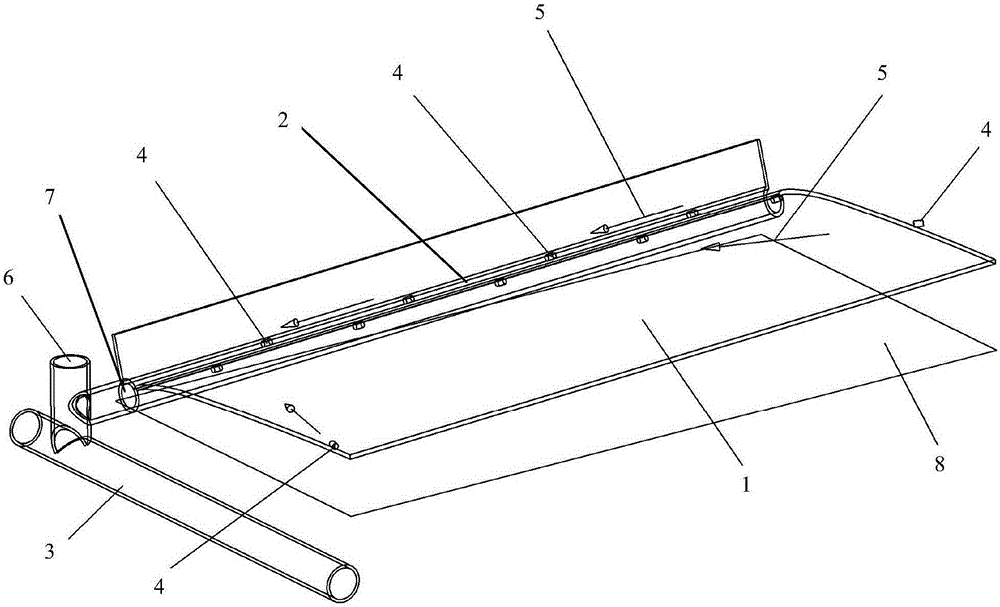 Air driving excrement liquid automatic cleaning device for pig farm