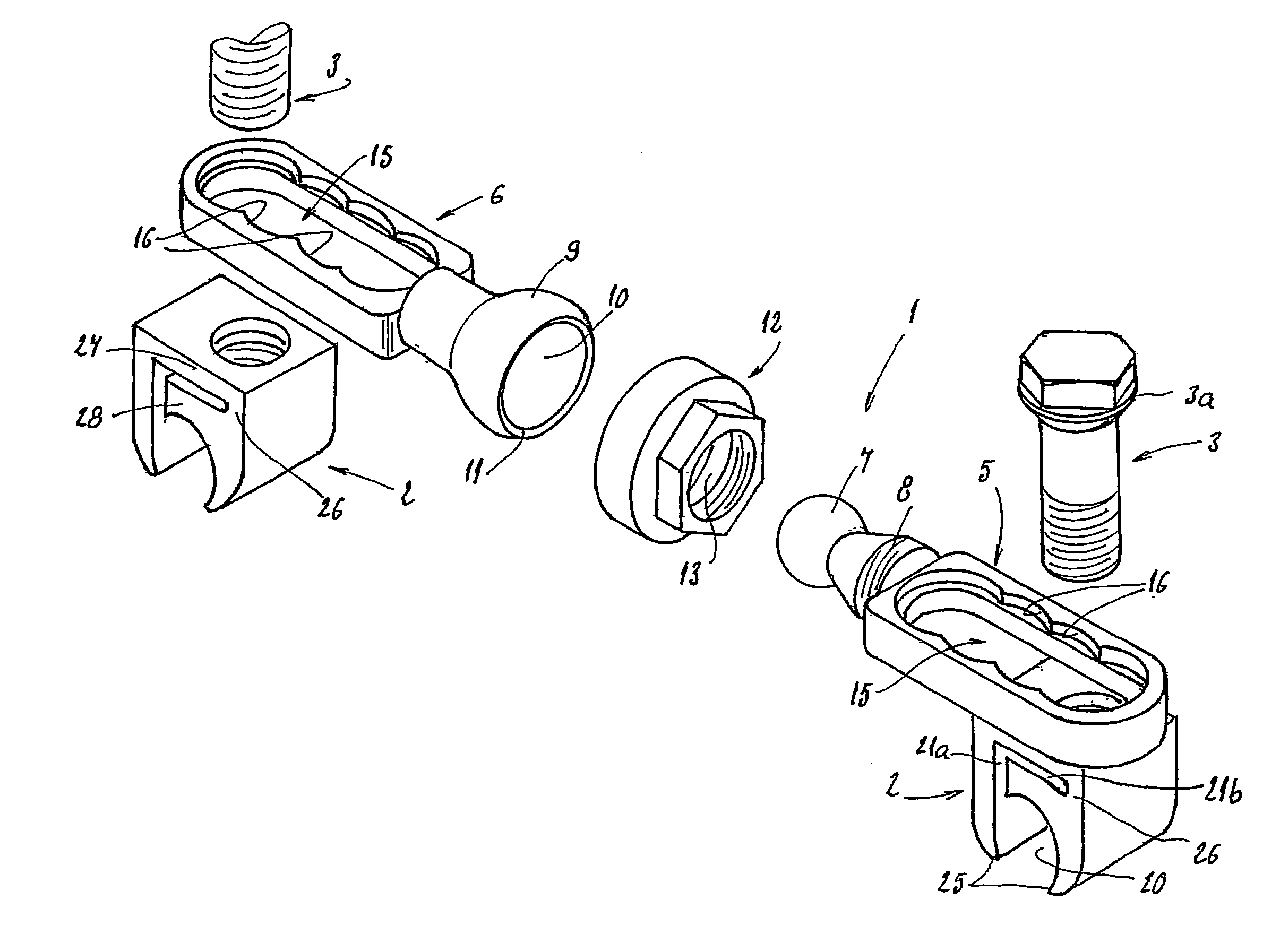 Vertebral arthrodesis equipment