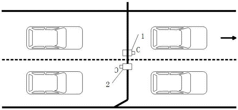 System for identifying license plates of black smoke vehicles by front and rear snapshotting and method thereof