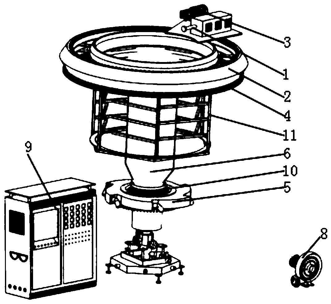 Thickness measuring temperature-controlled automatic adjustment air ring