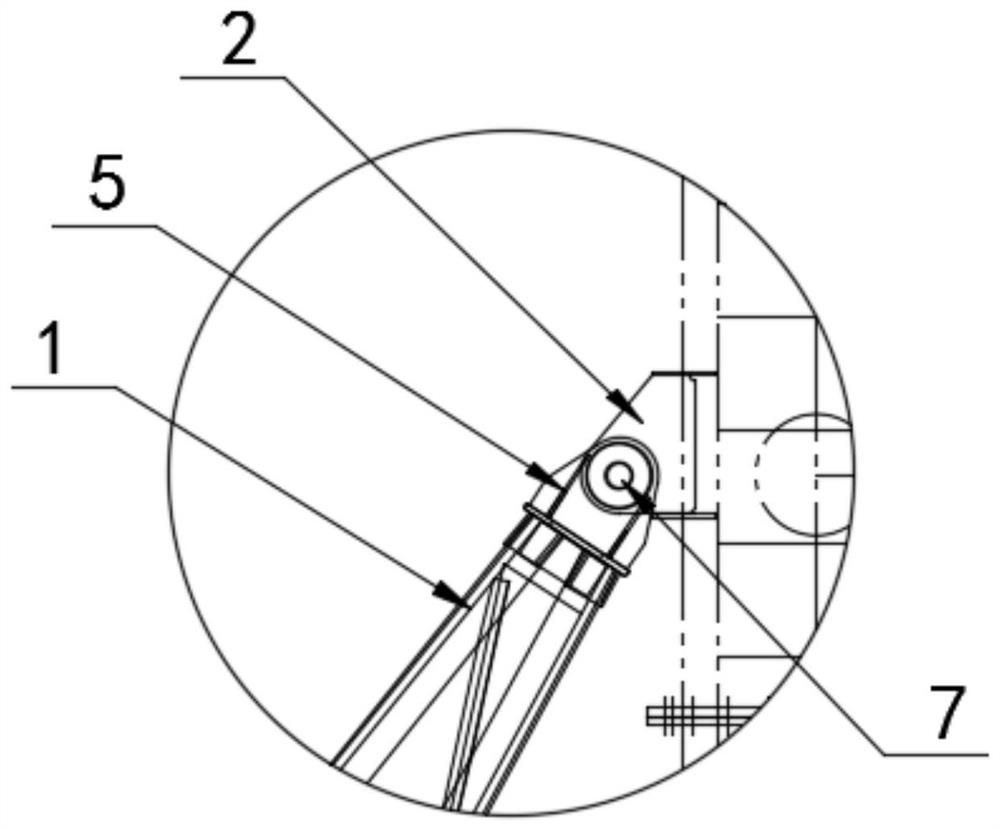 Method for assembling and disassembling portal crane and auxiliary supporting structure