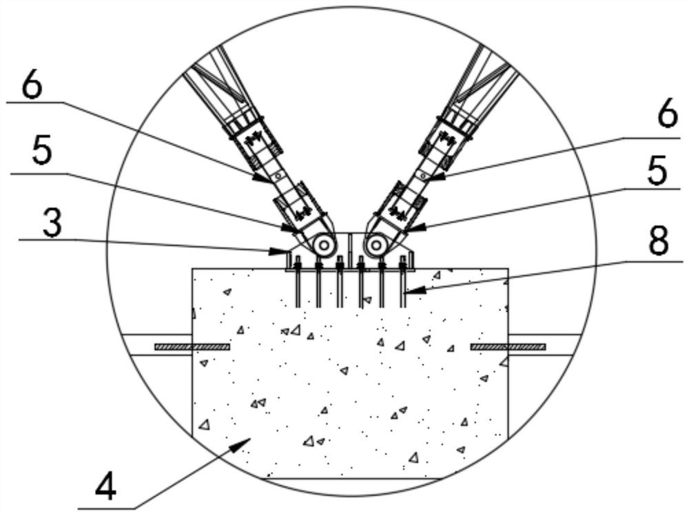 Method for assembling and disassembling portal crane and auxiliary supporting structure