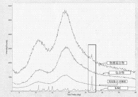 9-nitrocamptothecin-cyclodextrin inclusion compound and preparation method thereof as well as pharmaceutical composition containing cyclodextrin inclusion compound