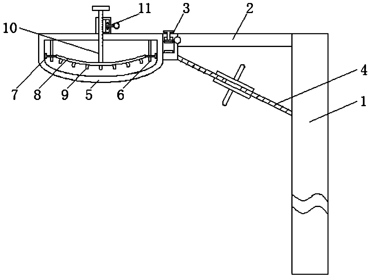 Street lamp facilitating adjustment of lamplight irradiation range