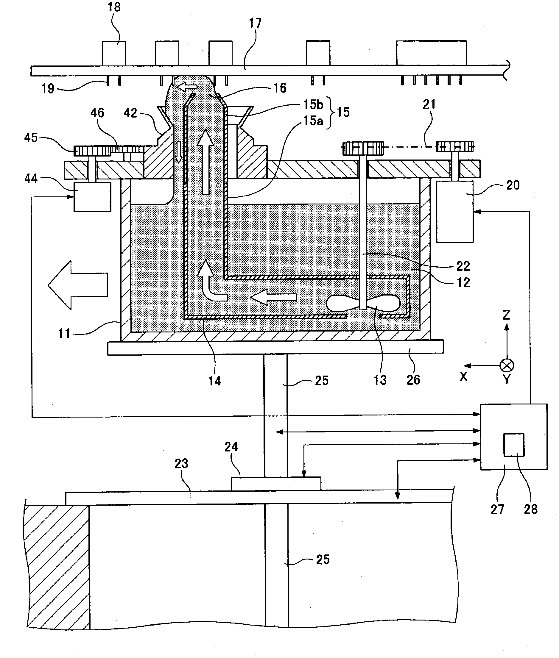 Jet soldering device and soldering method