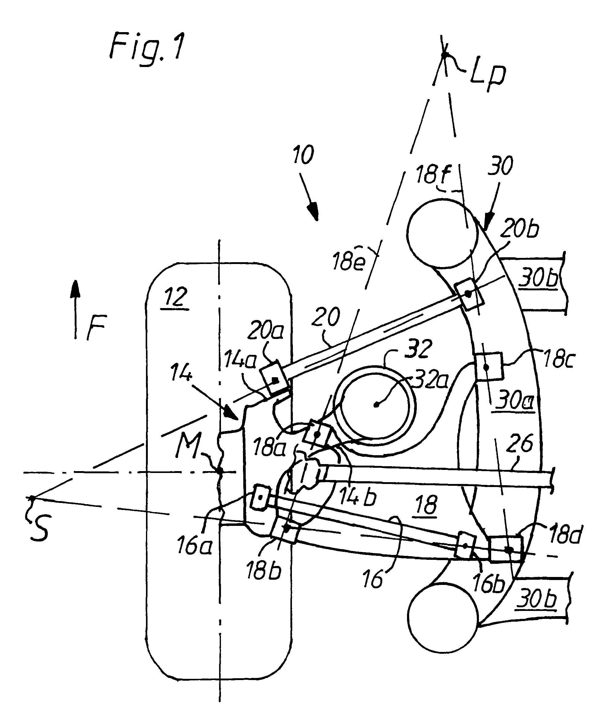 Independent wheel suspension for the rear wheels of motor vehicles