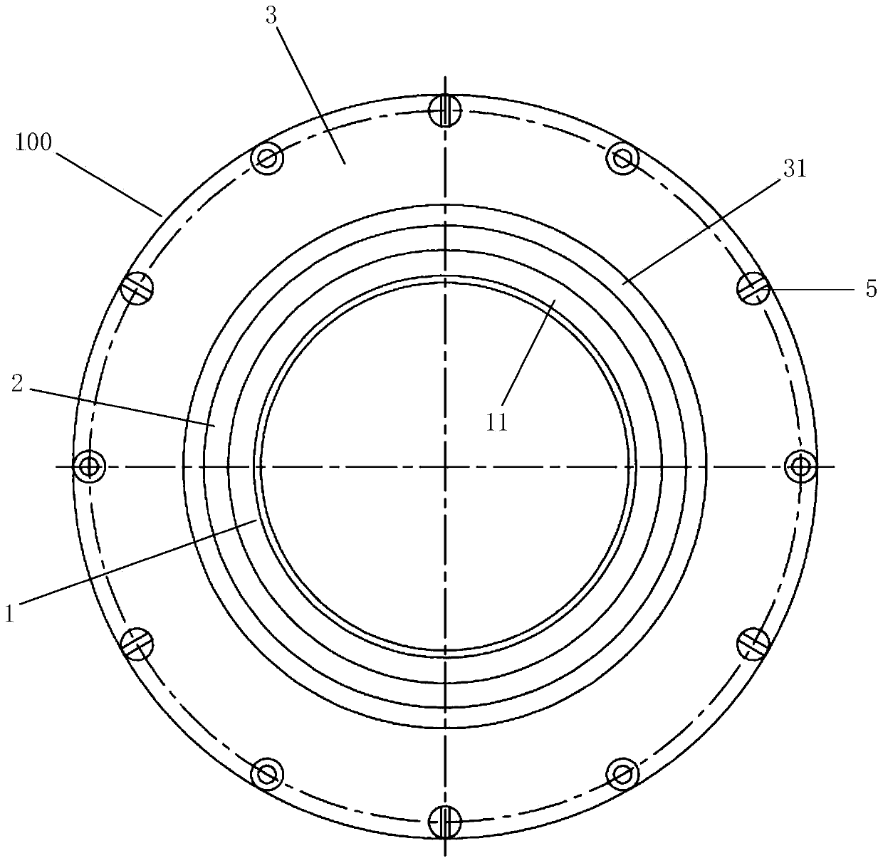 Magnetic bearing for high-speed magnetic suspension motor