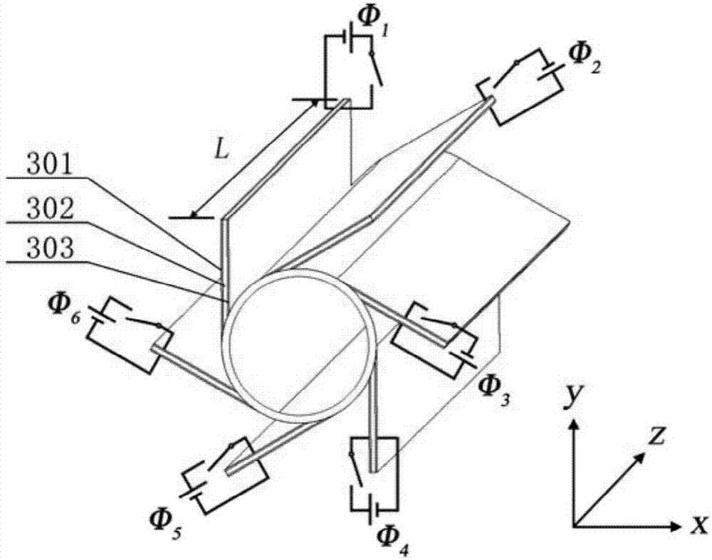 Chiral negative Poisson's ratio structure based on dielectric electroactive polymers