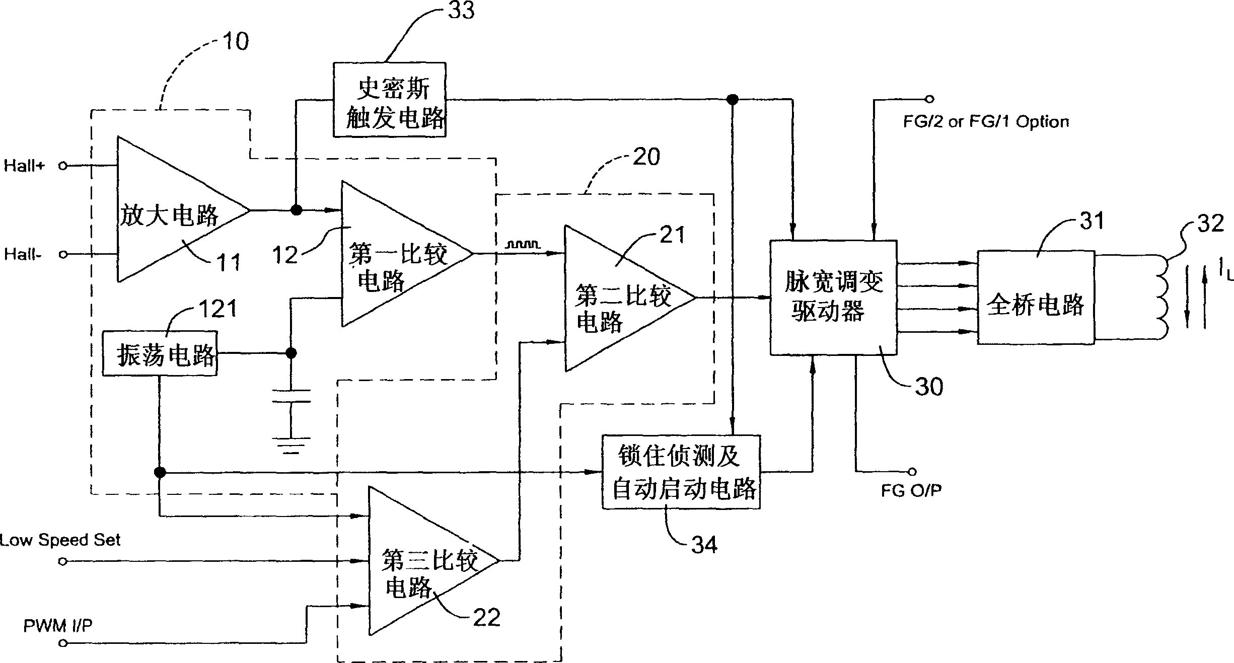 Drive circuit of low-noise brush-less DC. fan