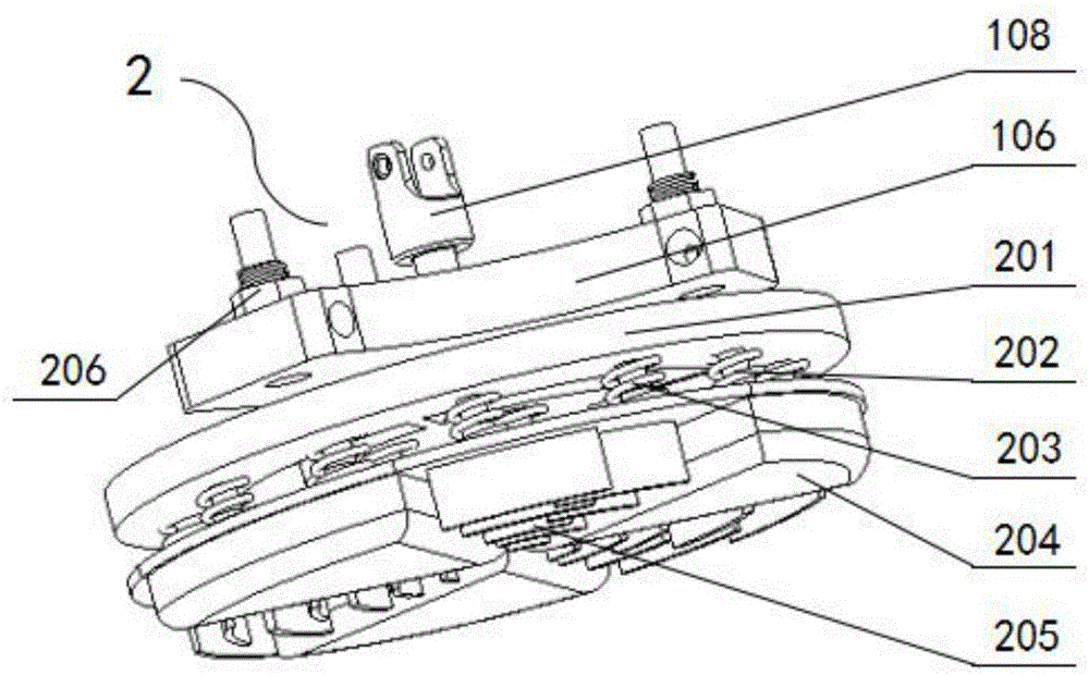 Scratching smearing type weed removal device with targeted localization function