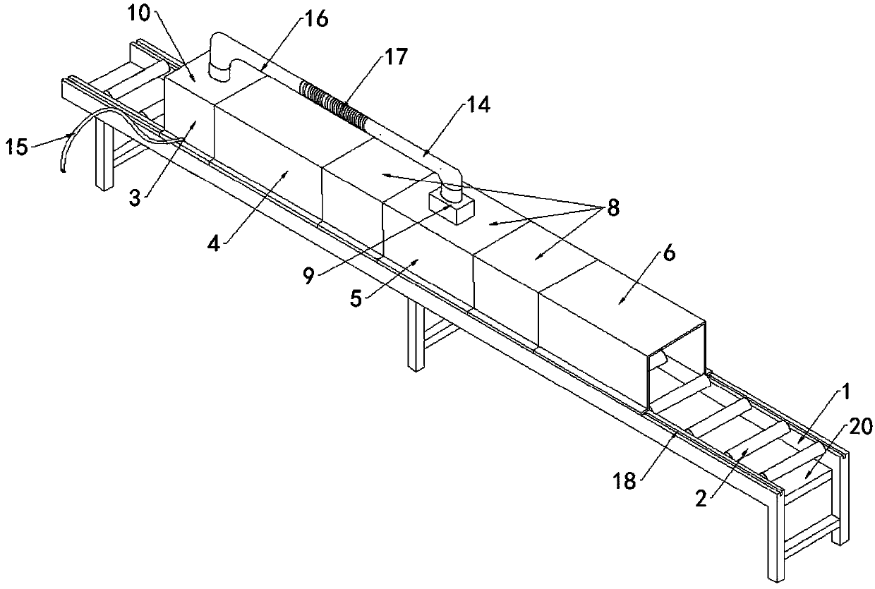 Gypsum line drying device