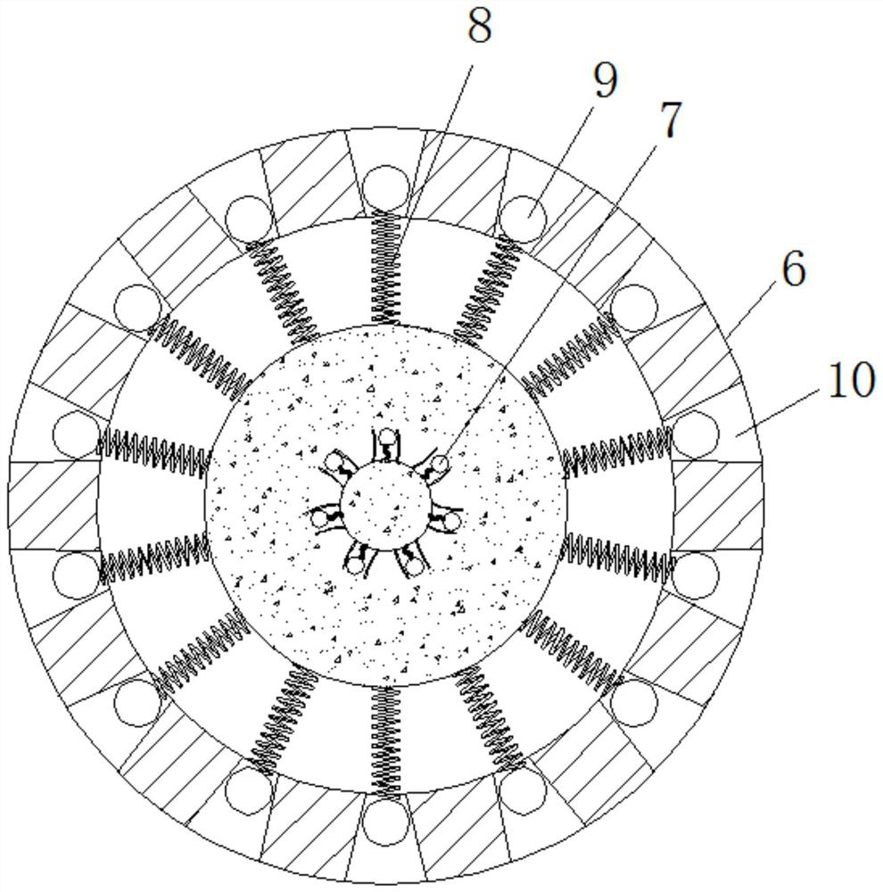 Yarn dyeing device uniform in dyeing and capable of controlling dye discharge