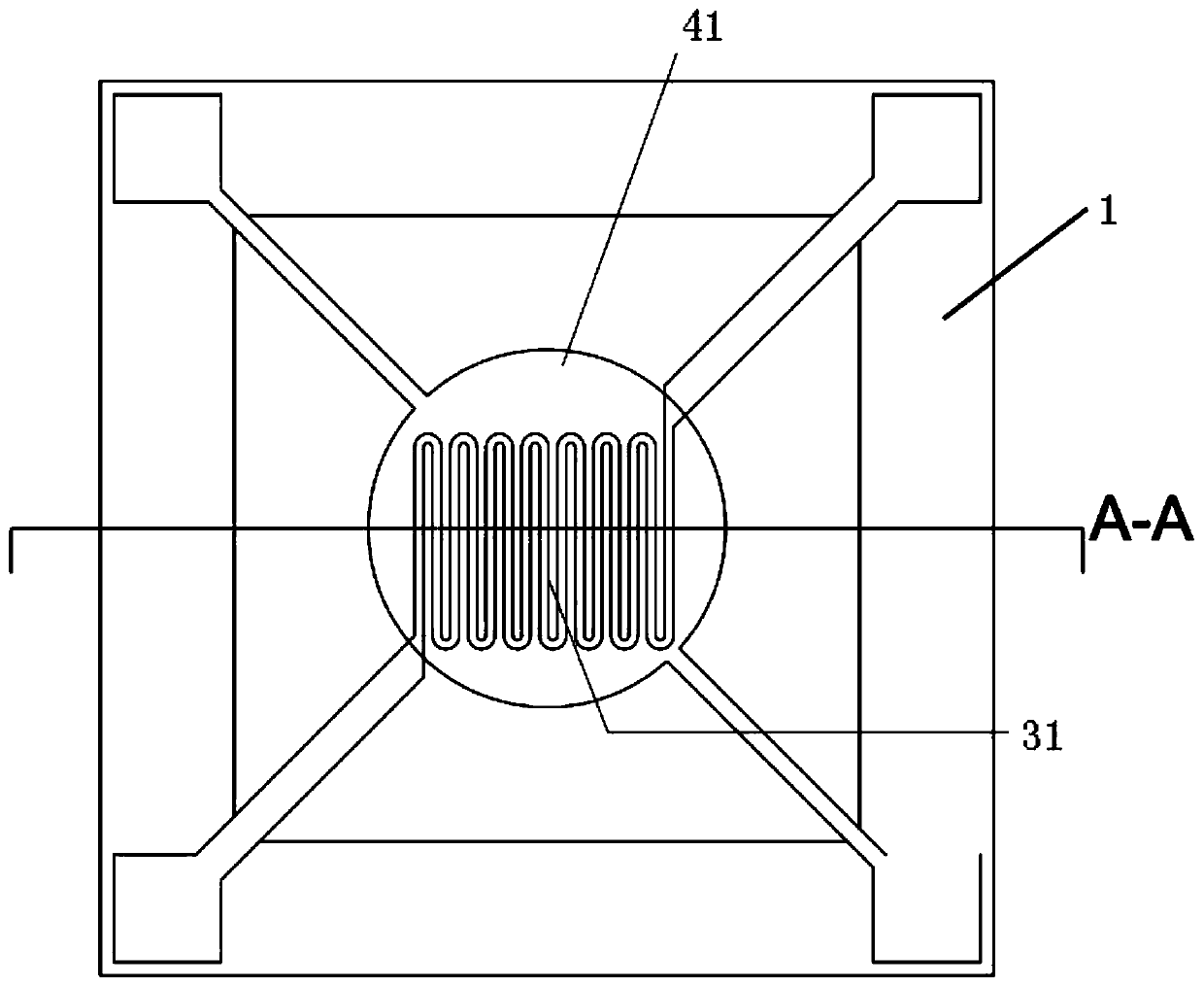 MEMS micro-heater with an integrated temperature sensor