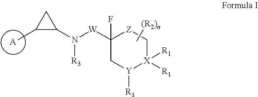 Fluorinated cyclopropylamine compound, preparation method therefor, pharmaceutical composition thereof, and uses thereof