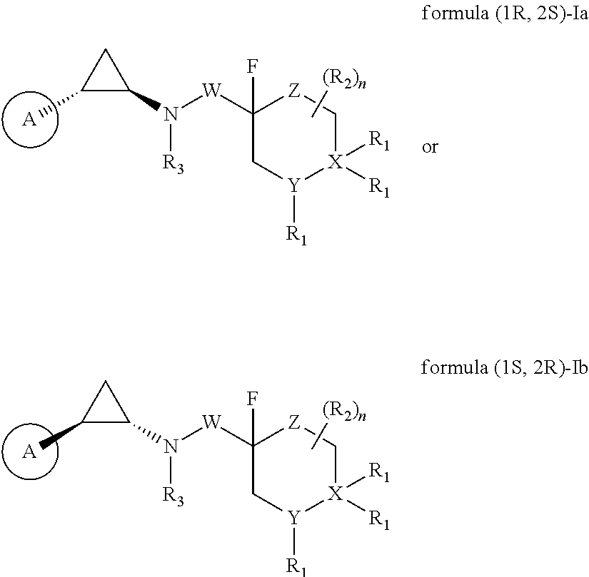 Fluorinated cyclopropylamine compound, preparation method therefor, pharmaceutical composition thereof, and uses thereof