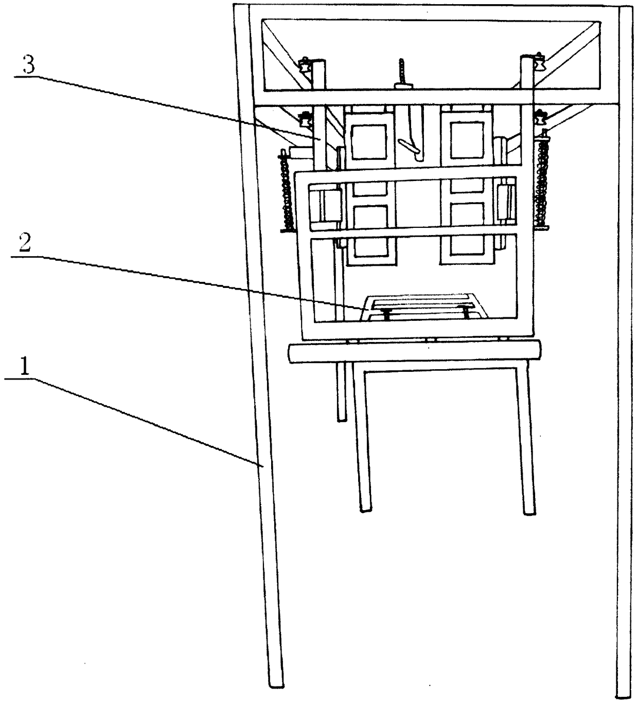 A door panel drawing device