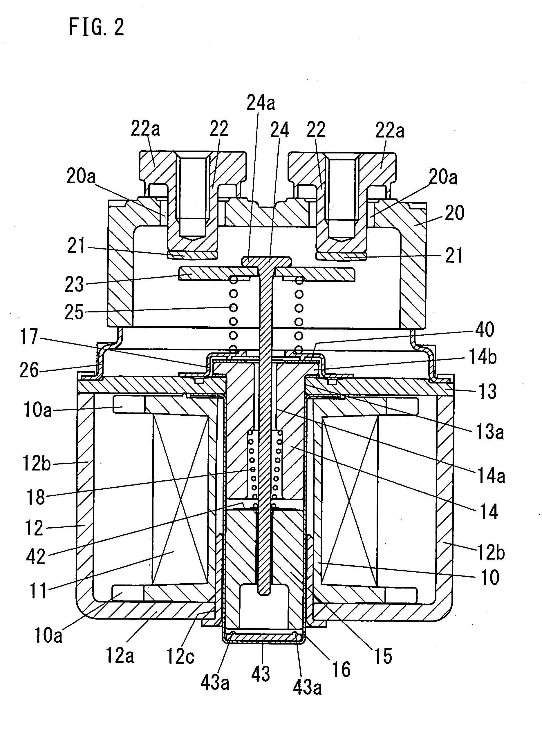 Electromagnetic switching device