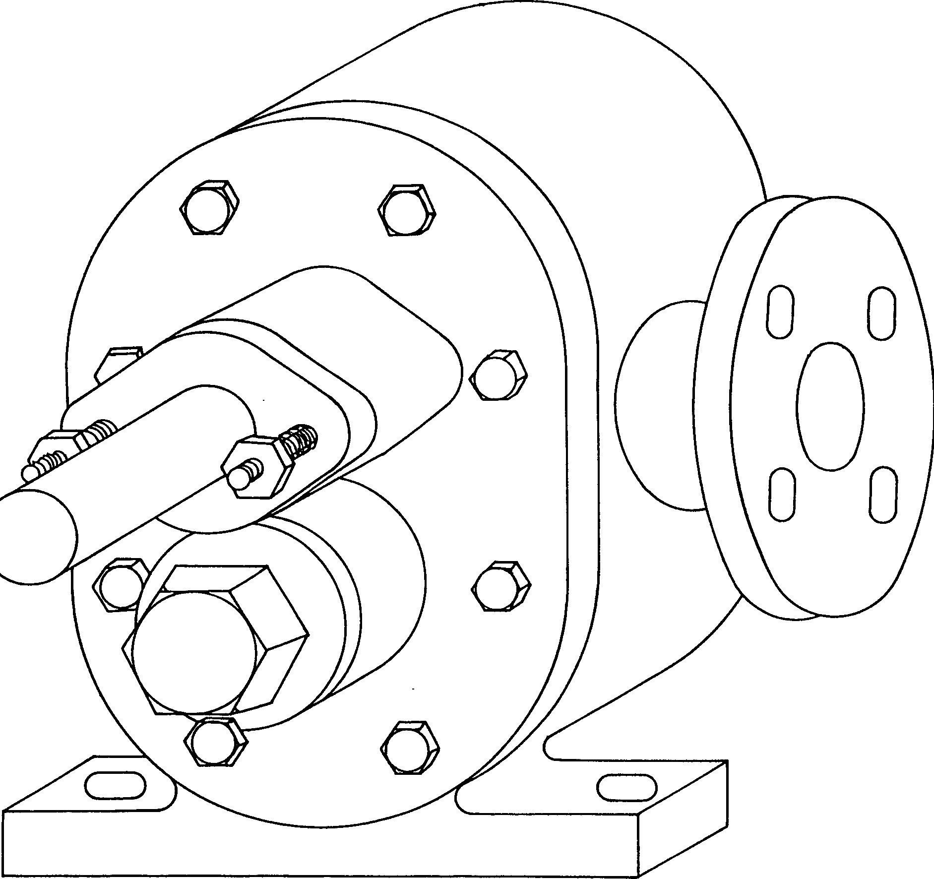 Method of eradicating axial leakage of gear wheel pump