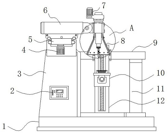 Milling device capable of detecting wear state of cutter and applied to machining of special-shaped crank arm