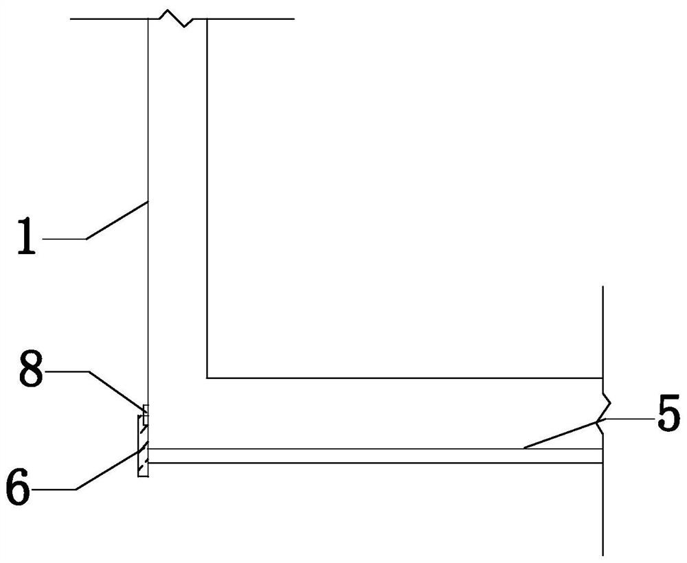 A method for controlling the verticality of the base-level stucco on the external corner of the exterior wall of a high-rise building