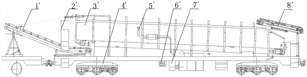 Novel coal suction vehicle set for railway tunnel ballast bed