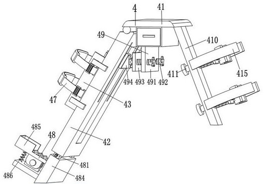 A kind of knee joint penetrating injury bandaging auxiliary device