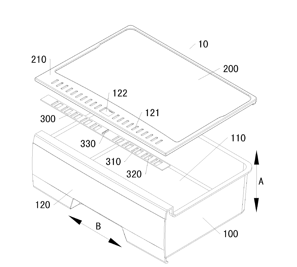 Storage box for refrigerator and refrigerator with same