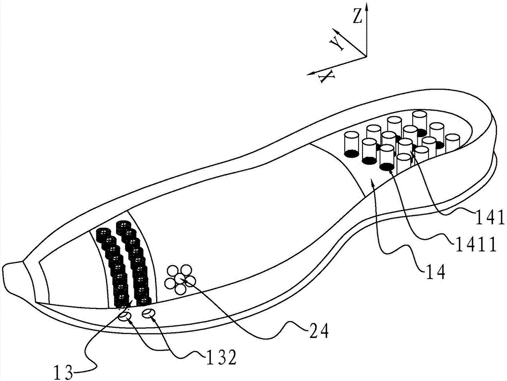 Multifunctional comfortable sports shoe sole