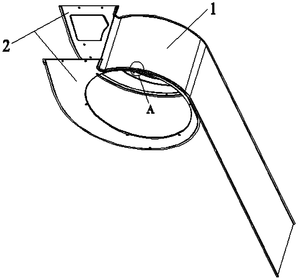 Volute ear folding device