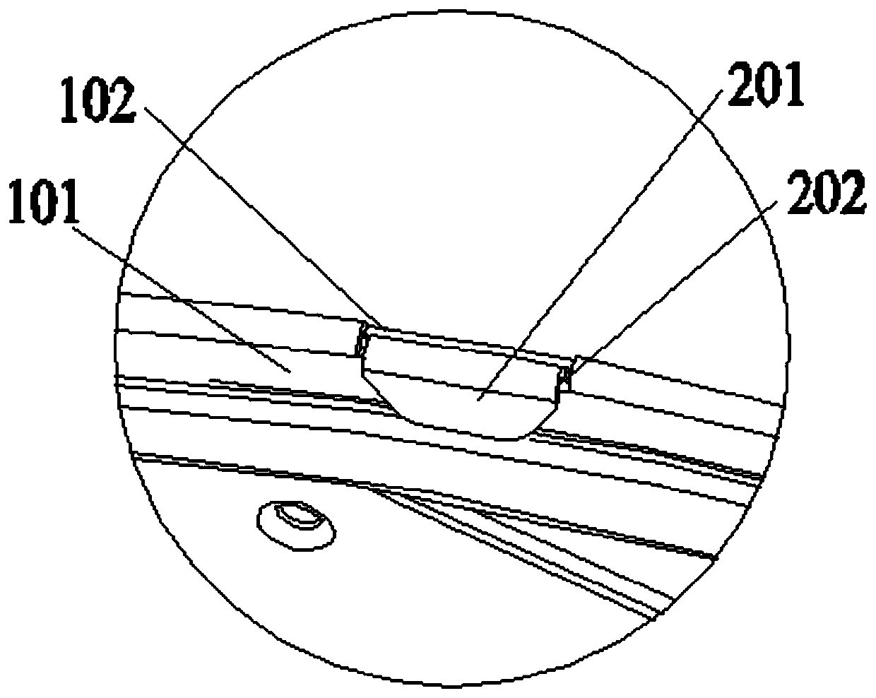 Volute ear folding device